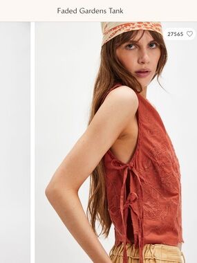 Free People Faded Gardens Tank